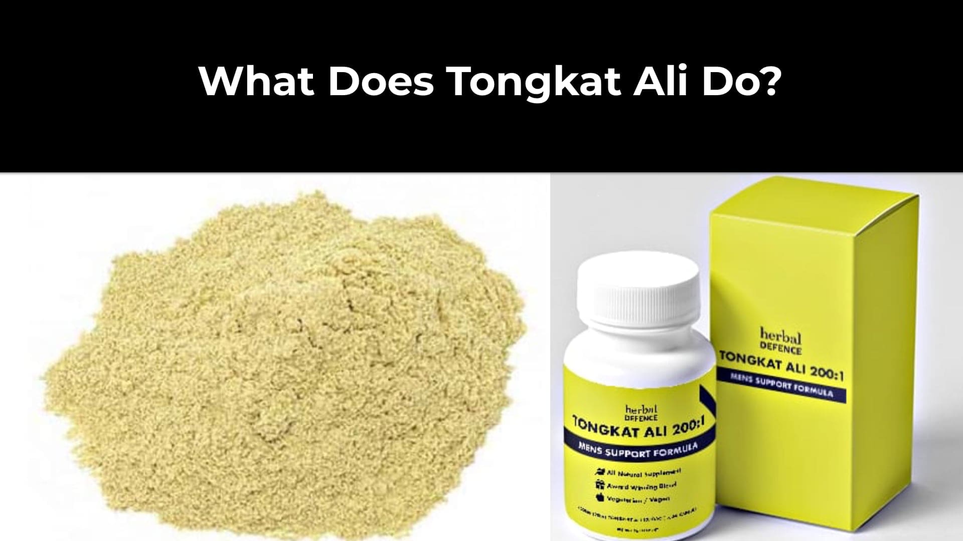 What Does Tongkat Ali Do? 1 What Does Tongkat Ali Do?