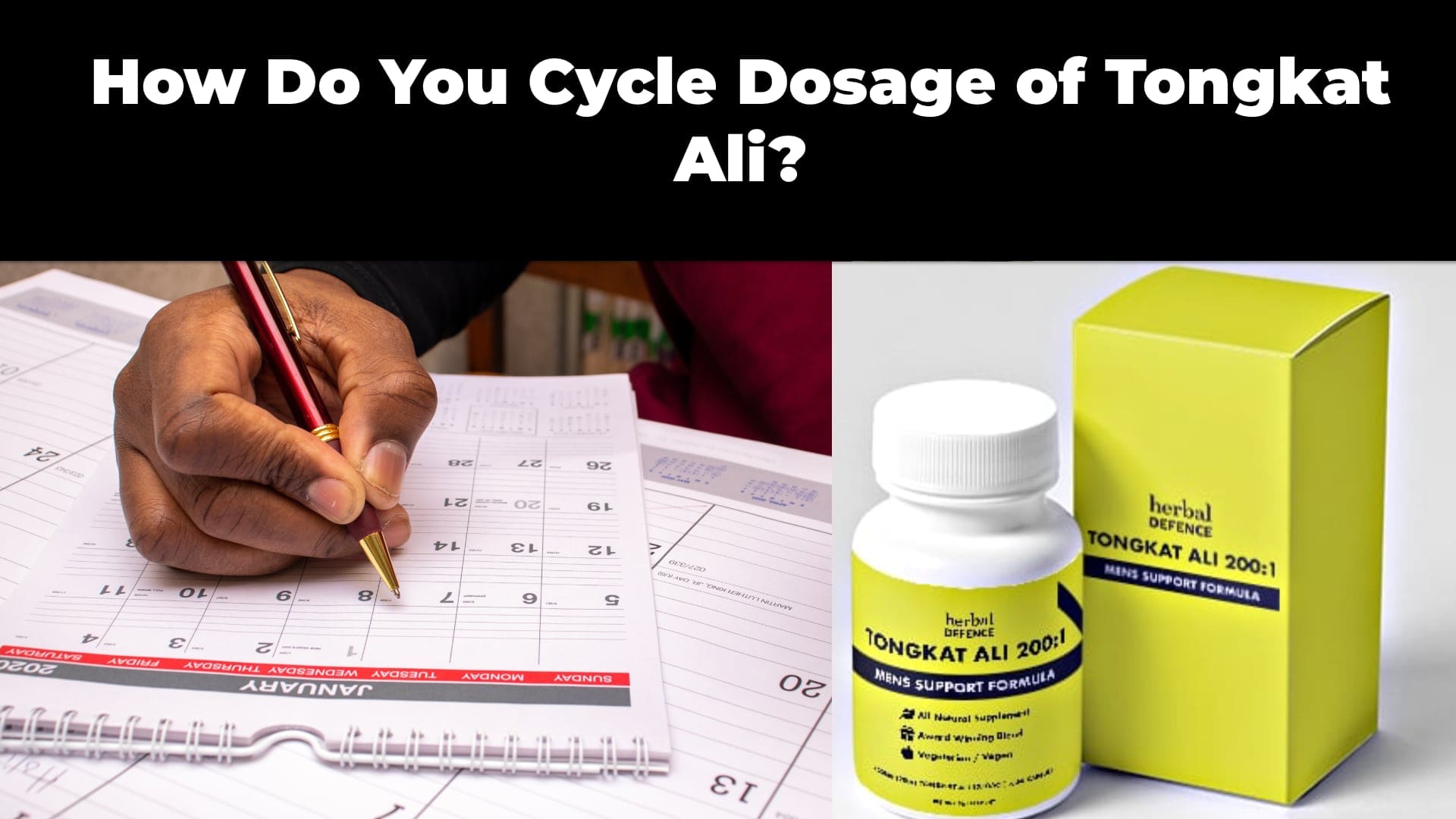 How Do You Cycle Dosage of Tongkat Ali?